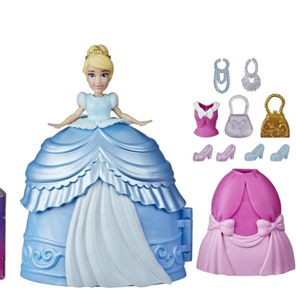 Fashion Surprise Princess Cinderella 10 pcs ages 4+ great as a cake toper - Picture 12 of 13